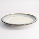 Unkai Large Round Plate 24.8x3.5cm White 21623 4/24