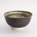 Asashio Tayo Bowl 17x9cm 900ml Bk/Wh 21634 4/32