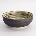 Asashio Tayo Bowl 19.7x7cm 1200ml Bk/Wh 21636 3/24