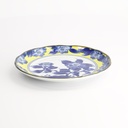 Tsubaki Plate 16.5x2cm Yellow/Blue 21730 12/96