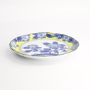 Tsubaki Plate 21.6x2.5cm Yellow/Blue 21731 6/36