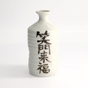 Sake Bottle Deco 20cm White (Shomon Raifuku) YW-3 1/10