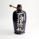 Sake Bottle Deco 28.5cm Navy (Hyakka Ryoran) YW-8 1/10