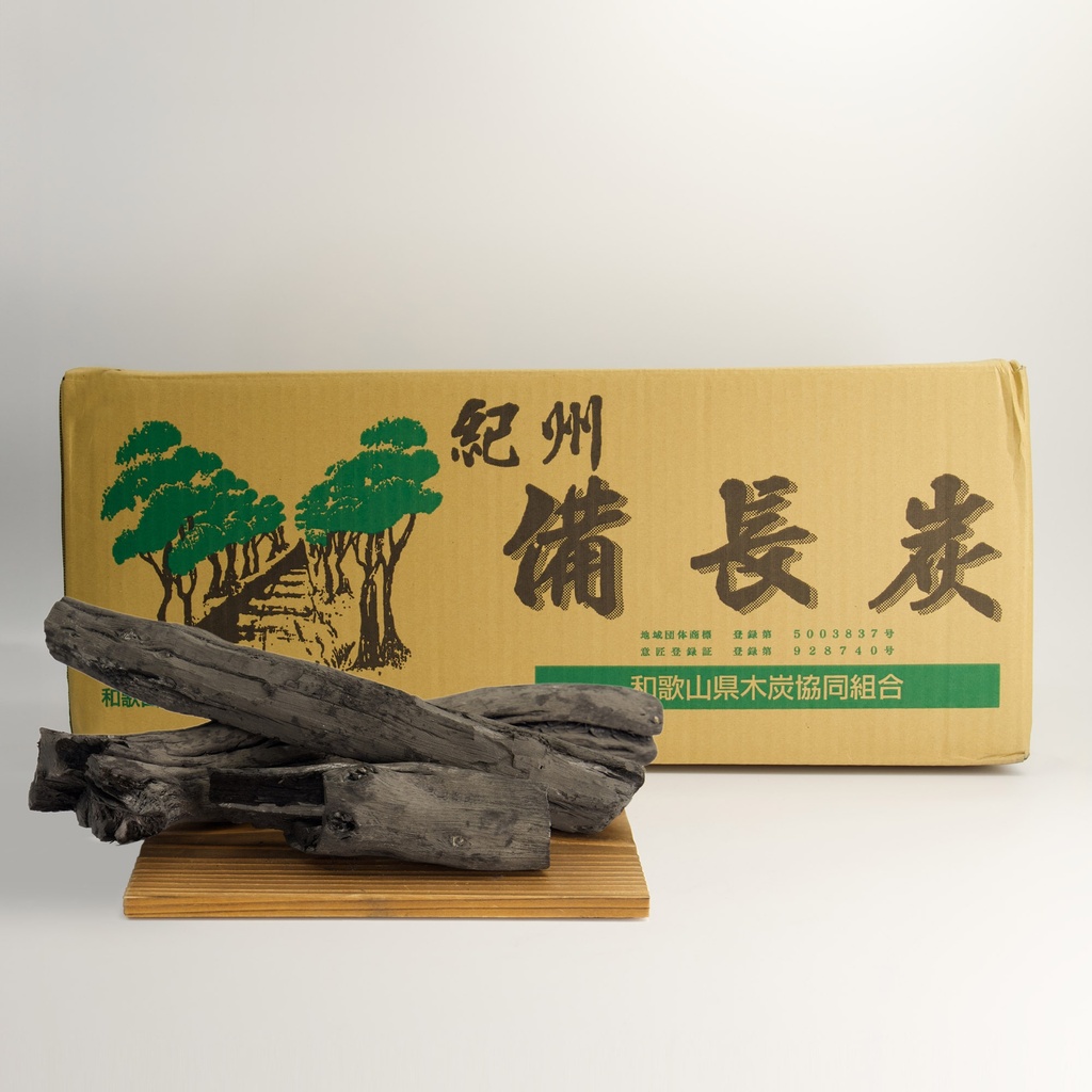 Konro Grill Kishu Binchotan Charcoal Chumaru Dia.3-6cm 15kg