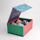 Lily Flower 4pcs Cup Giftset  8.4x5.5cm 150ml 22642 24A 1/6