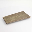 Large Plate 28.3x14cm Wood Look E763-P-14011