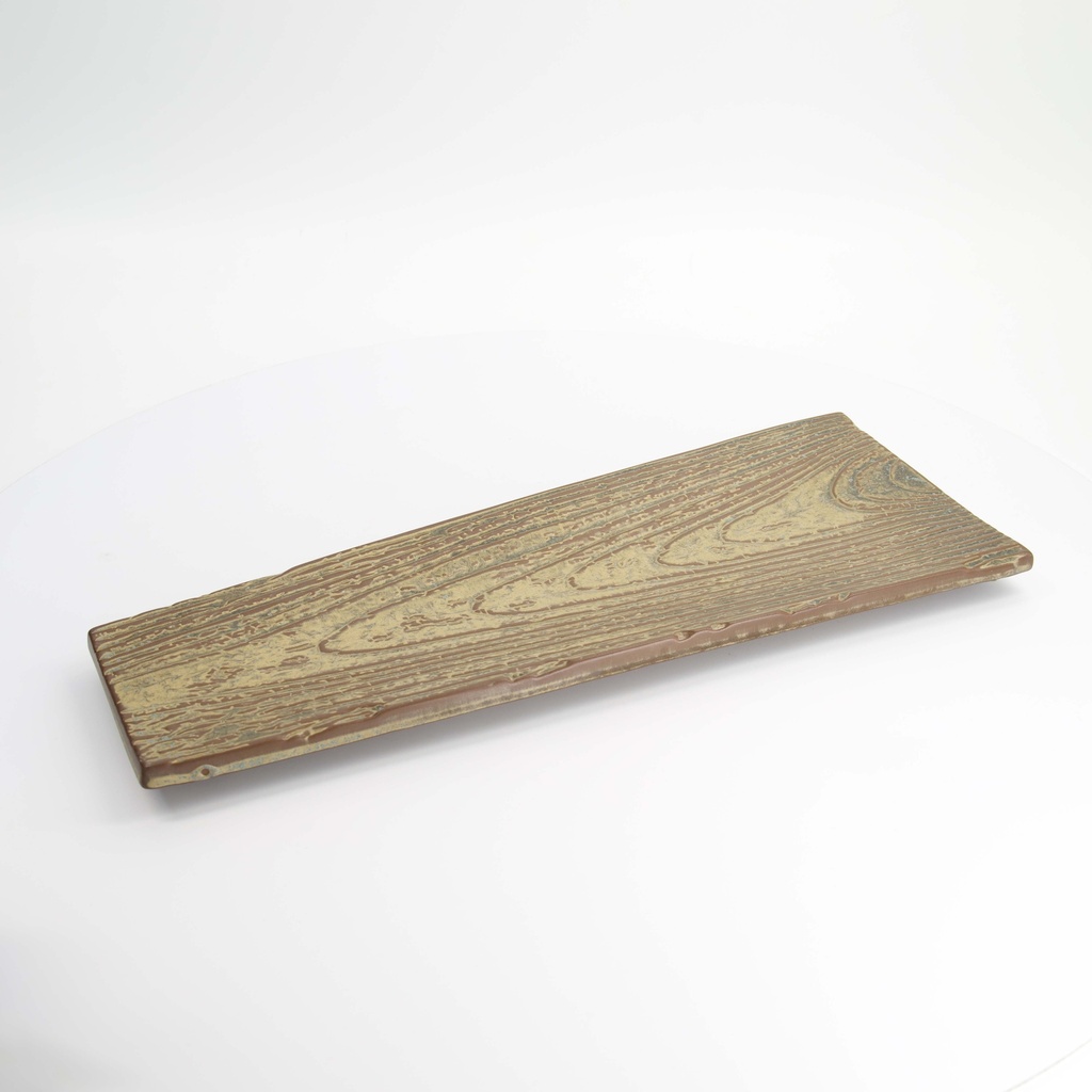 Large Plate 46x16cm Wood Look E763-P-14011