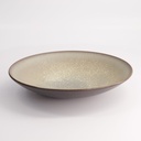 Gold Sand Grey Shallow Dish 24x5cmh Grey GP-08223-2