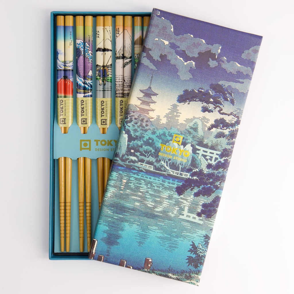 Chopstick Giftset/5 Temple A1-B158 21875 1/100