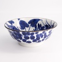 Wa Mixed Bowls Ramen Iris Turtle 20.5x8cm Blue/White KA-44 4/32