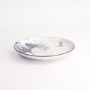 Hokusai Nami Plate 18.3cm Blue/White 21889 12/72