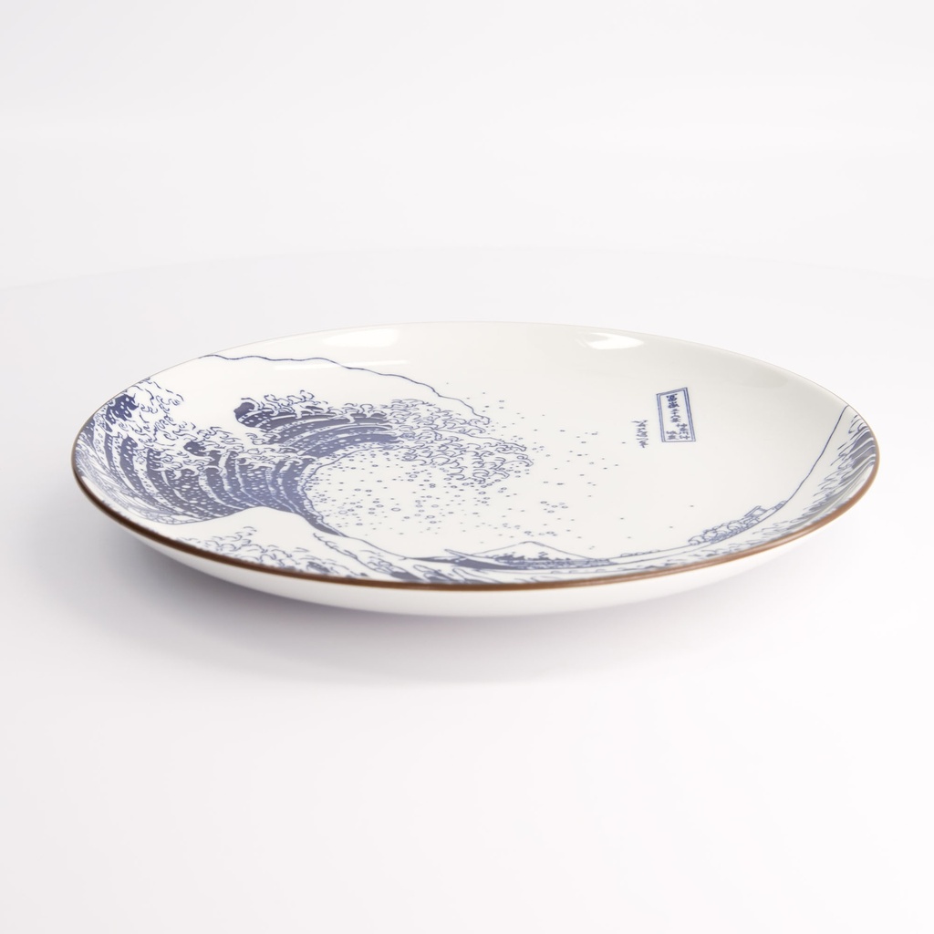 Hokusai Plate 25.2cm Blue/White 21891 4/24