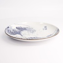 Hokusai Plate 25.2cm Blue/White 21891 4/24