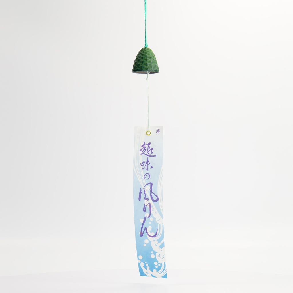 Wind Chime Iron Tsurigame Green 3.6x3.9cm 2-801 1/200