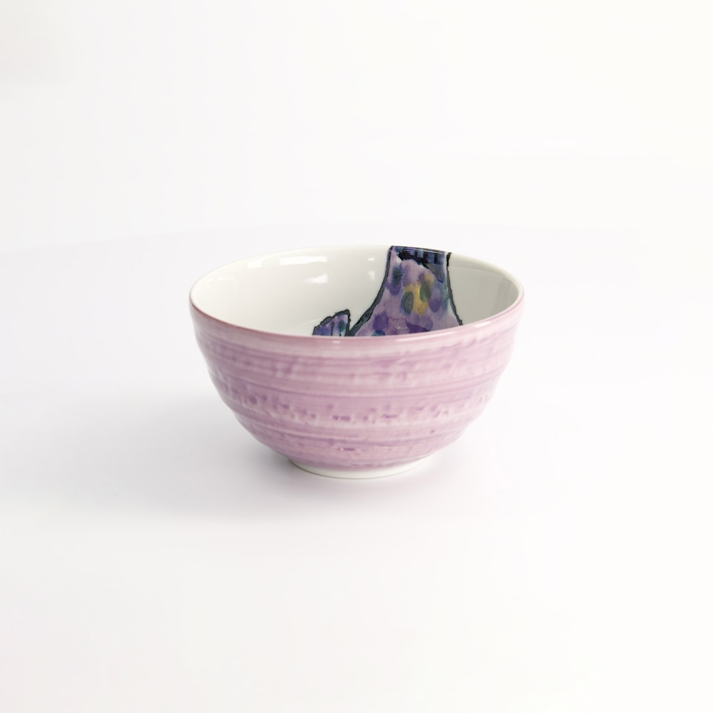 Seafood Bowl 13.2x7.3cm 500ml Blowfish Fugu Purple 6/48