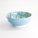 Seafood Ramen Bowl 18.5x8.2cm 1200ml Crab Light Blue 3/24