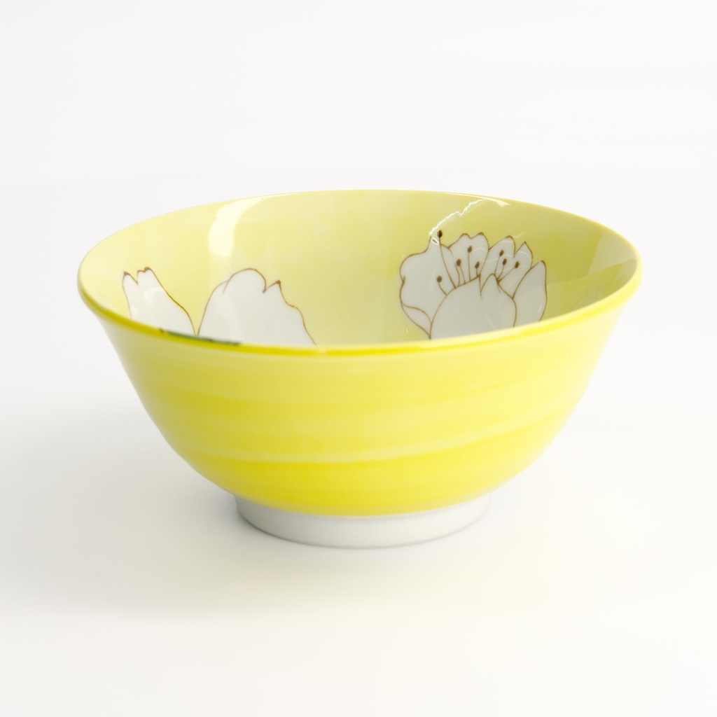 Sakura Yellow Bowl 500ml 15x7cm 21978 6/48