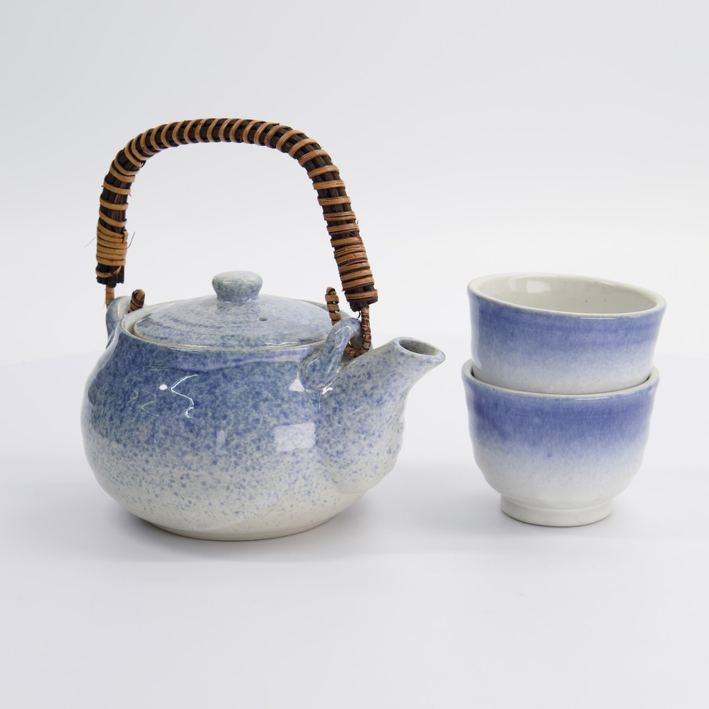 Light Blue Tea Set 0.45L w/2 Cups 180ml 21988 1/12