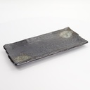 Mino Craft Rectangular Plate 33x15x2.7cm Black 21996 6/24
