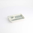 Mino Craft Divided Plate 17x11x2.5cm Light Blue/White 22065 8/64