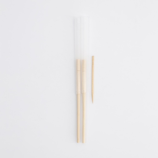 [4159] Disposable Chopsticks Retractable Wood 14.5cm Clear 4159 100pair