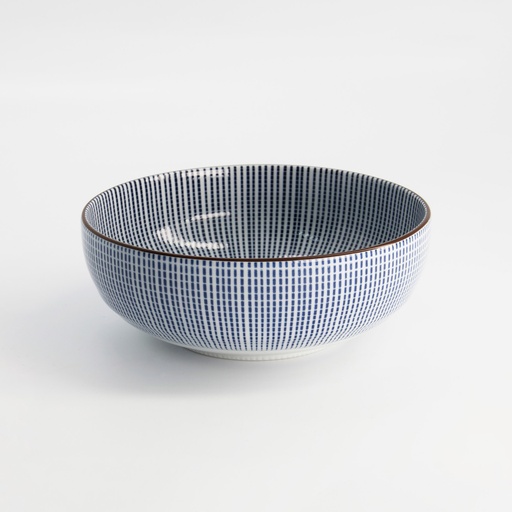 [2580] Sendan Blue Bowl 17.8x6.6cm 900ml NT00208 4/32