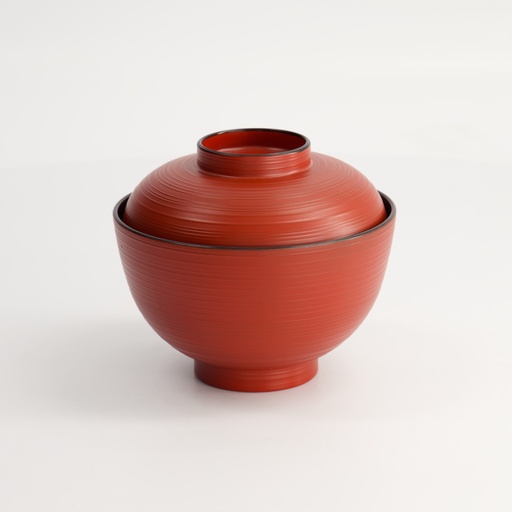 [14975] Lacquerware 10.8x6.35cm 300ml Soup Bowl WF201/Red 10/200