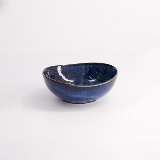 [14522] Cobalt Blue Oval Bowl 13.8x5.4cm 300ml YW-5016  10/80