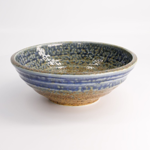 [15449] Minoyaki Reef Blue Ramen Bowl 24.6x8.6cm 1550ml MS-5862/C 2/16