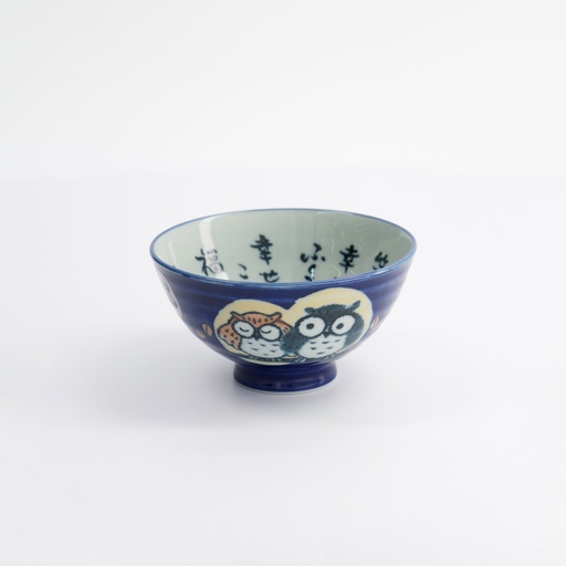 [14340] Kawaii Rice Bowl 11.4x6.2cm 300ml Owl HR14/B  5/120