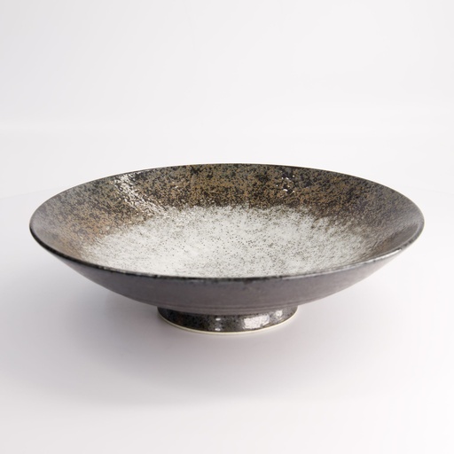[14446] Minoyaki Eclipse White Shallow Bowl 28x7.7cm 1800ml MS-5861/B 2/16
