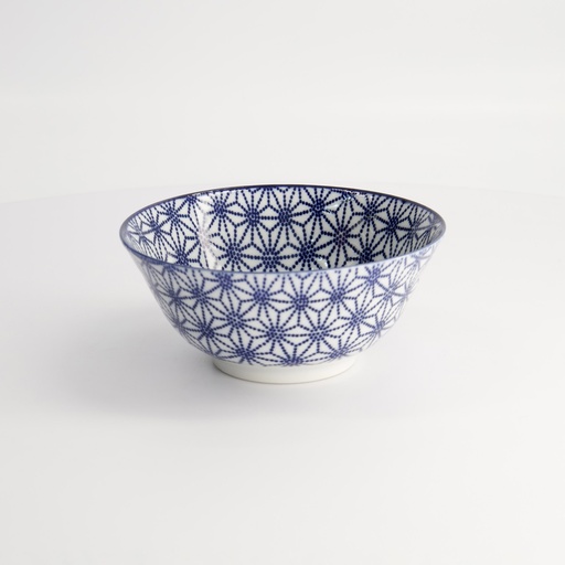 [16011] Nippon Blue Tayo Bowl 15.2x6.7cm 500ml Star TN-02/F 6/48