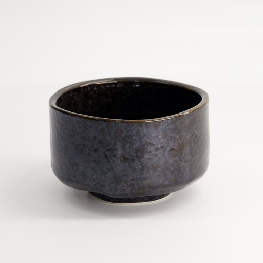 [16281] Matcha Bowl Akeyo Black 12x7.5cmh 500ml MS-7016/B 1/36