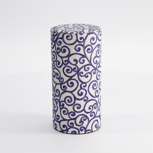 [16193] Tea Container S.S. 7.4x15.5cm 200gr Dark Blue No.1 202A01 1/120