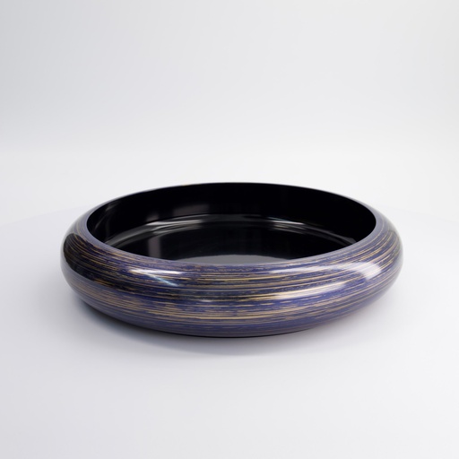 [18311] Sushi Oke Outer 33.8x6.8cm Inner 28.4x4.7cm No.10 Purple/Gold Brush 18311 1/20