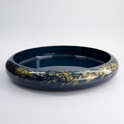 [18317] Sushi Oke Blue/Gold Marble No.15 Outer 51x8.1cm Inner 44.4x5.5cm 18317 1/10