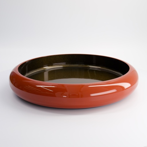 [18320] Sushi Oke Orange/Gold No.12 Outer 40.3x7cm Inner 34.3x5.1cm 18320 1/20
