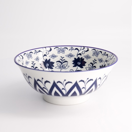 [17752] Tokyo Blue Botan Ramen Bowl 21x8.5cm 1300ml HB-9923/A 17752 3/24