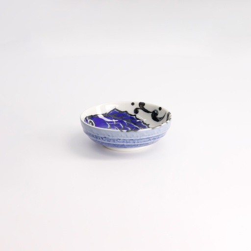 [17767] Seafood Dish 9.5x3cm 150ml Snapper Blue HB-9931/B 17767 12/192