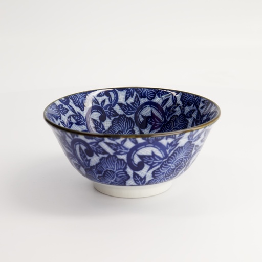 [17781] Mixed Bowls 14.8x6.8cm 550ml Botan Blue HB-9928/A 17781 6/48
