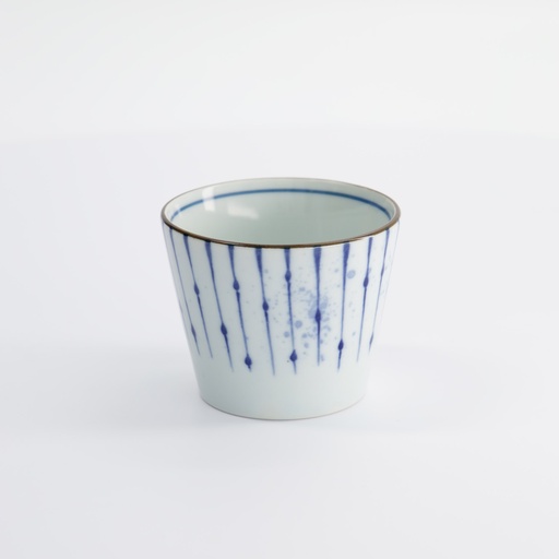 [17841] Cup Straight Blue and White Japan Fukizumi 8.3x6.5cm 180ml YW-9984/E 17841 12/144