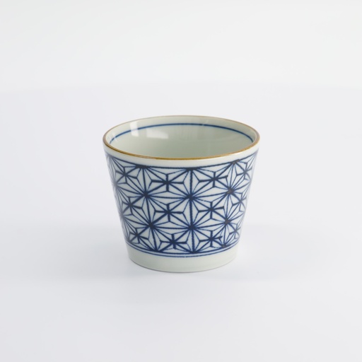 [17837] Cup Straight Blue and White Japan Kosome 8.3x6.5cm 180ml YW-9984/A 17837 12/144
