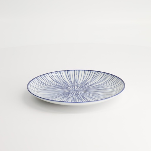 [17952] Nippon Blue Plate 16x2cm Lines TN-04/D 6/96