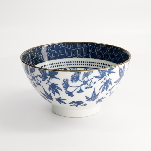 [17590] Flora Japonica Sori Bowl 18x8.7cm 950ml Gingko FK-9905/A 3/36