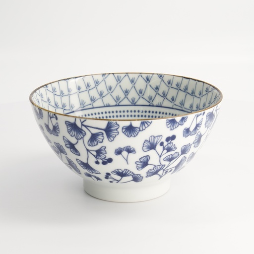 [17591] Flora Japonica Sori Bowl 18x8.7cm 950ml Ivy FK-9905/B 3/36