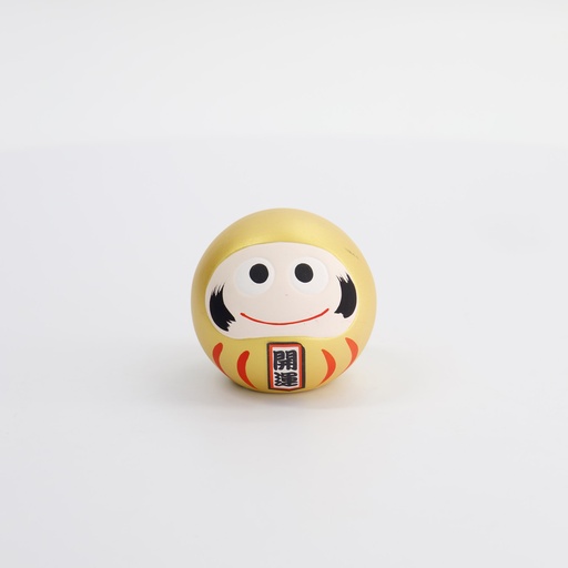 [16917] Daruma Gold All Things Go Well  6x6x6cm KT10/LD 1/120