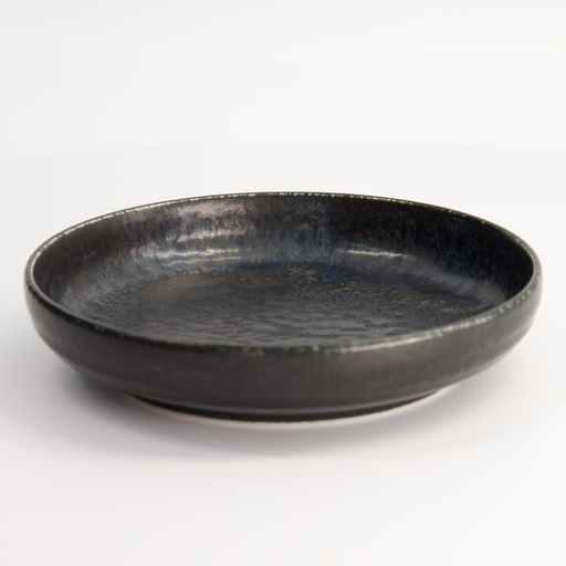 [16919] Onyx Noir Plate 20.3x4cm YW-8046/BK 4/48