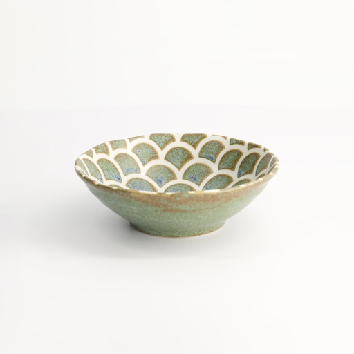 [16923] Vert Sauge Mermaid Design Bowl 14.5x4.4cm 250ml PH-16923/VS 6/96