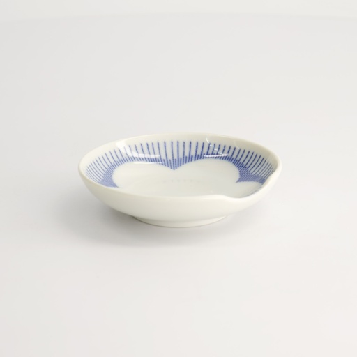 [17071] Sauce Dish 9cm Umenuki Tokusa YW-8055/C 12/192