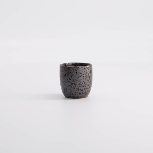 [17412] Sake Cup 4.5x4.5cm 50ml Tetsusabi Black YW-8423/C 12/288